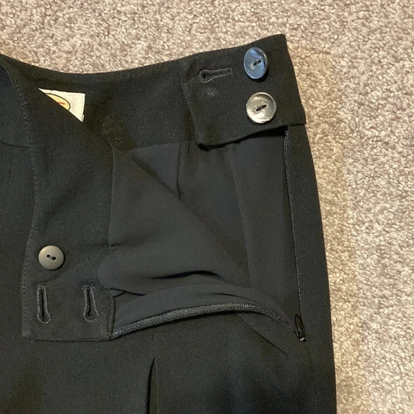 Talbots Petites Black Culottes / Gauchos 2P - Picture 9 of 16